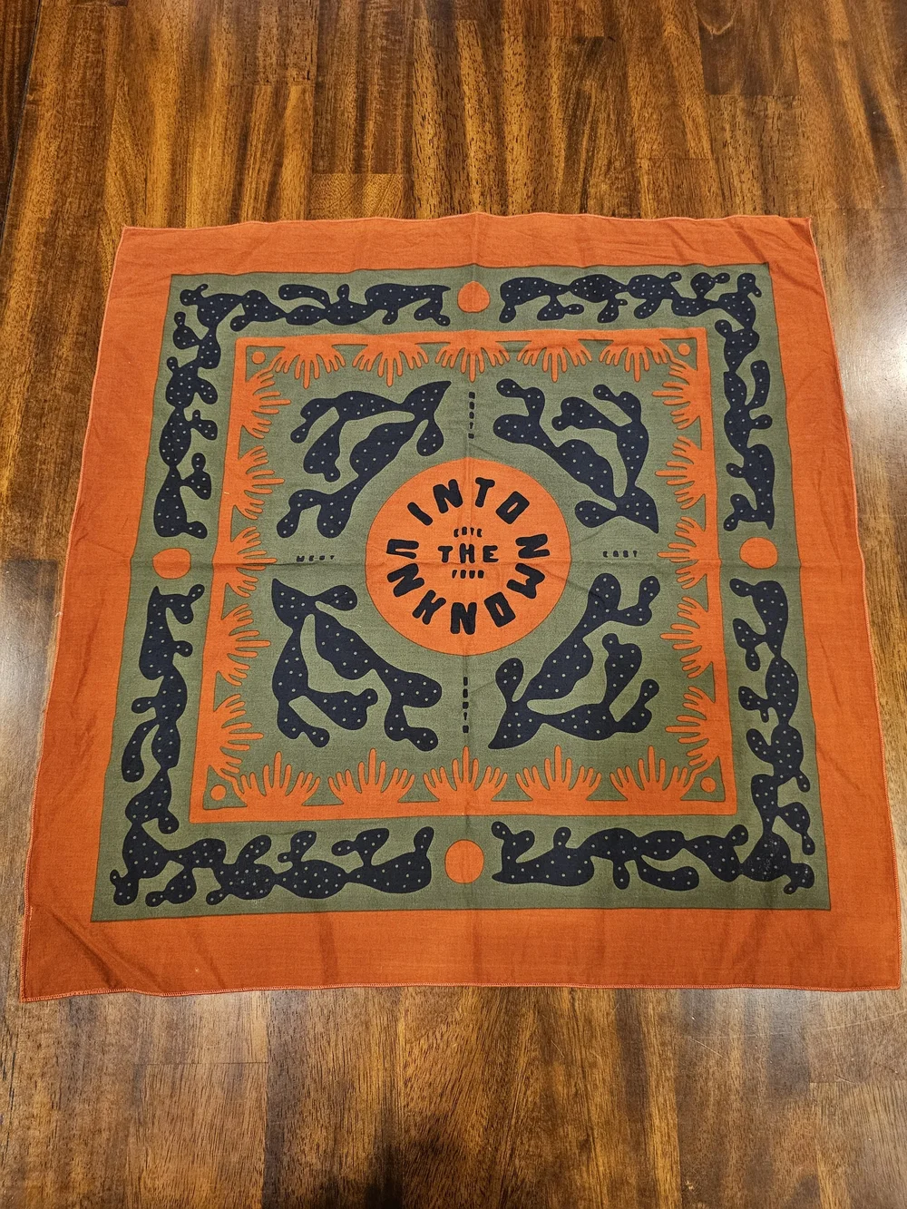 ​Bandits Bandanas 100% Organic Cotton Into The Unknown Desert Cactus CLEAN